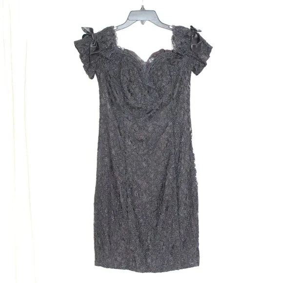 90's 1990s formal dresses Vintage 90s Periwinkle Shimmer Prom Dress main image 0